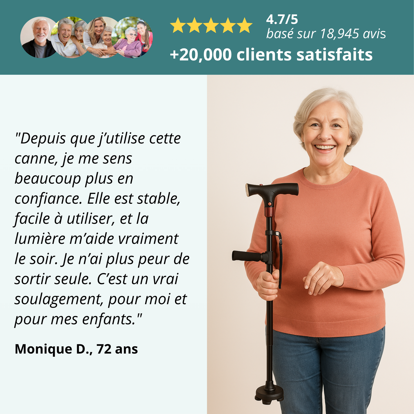 Canne Naxir Légère et Pliable