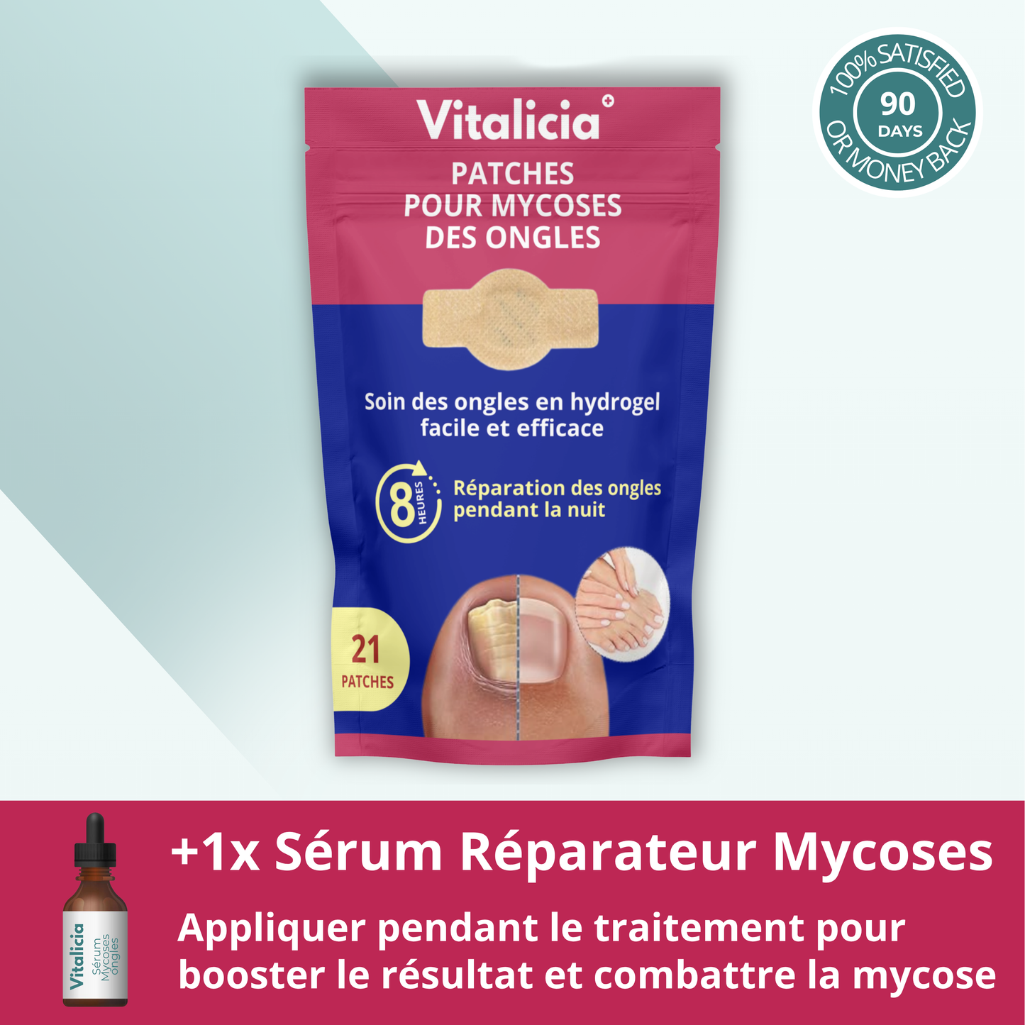Patchs + Sérum Réparation Mycoses Ongles
