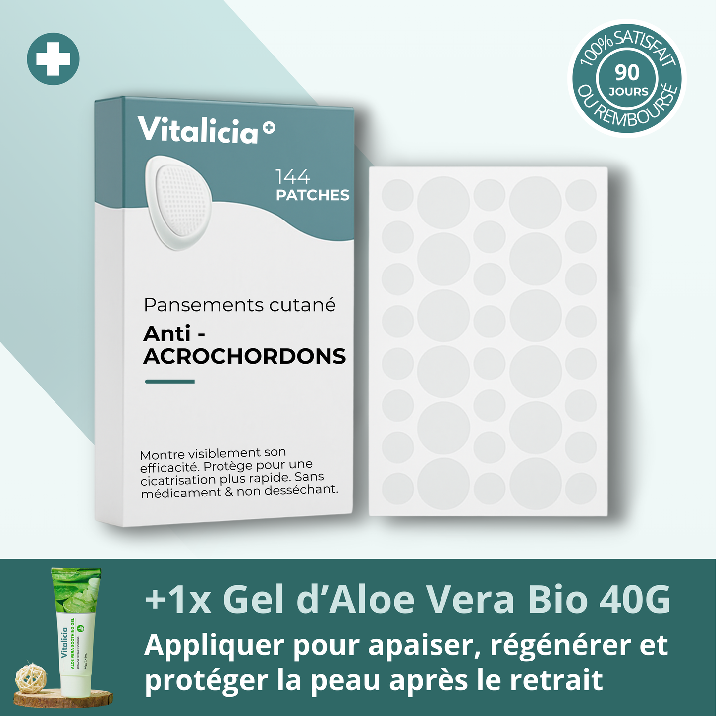Vitalicia™ Pro Acrochordons + Patch Cutané Cicatrisants